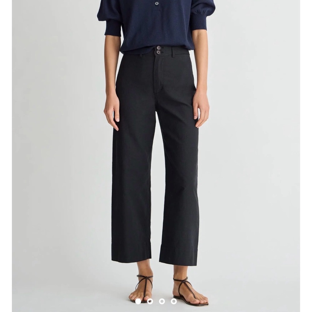 Apiece Apart wide leg cropped trousers size 4